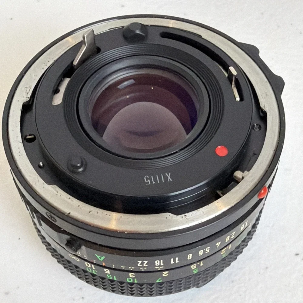 Canon T50 35mm SLR Film Camera with Canon FD 50mm f1.8 Lens Japan Vintage